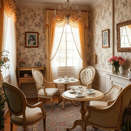 Cozy tea room interior